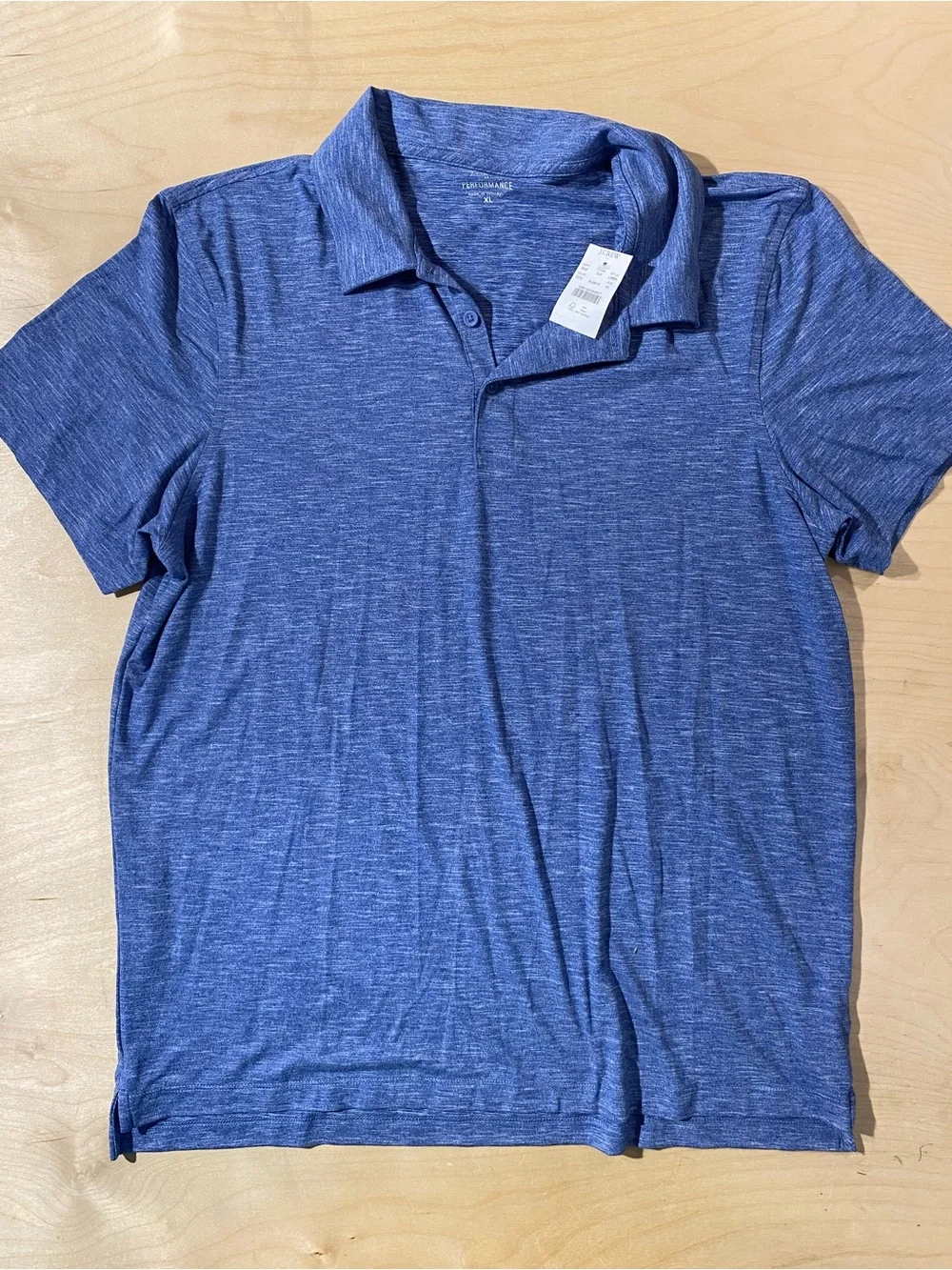 J. Crew Heathered Blue Polo XL (RW)